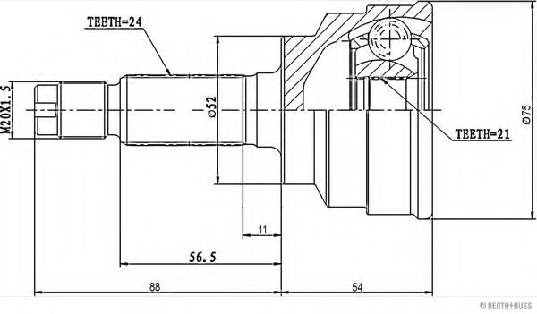 HERTH+BUSS JAKOPARTS J2823001