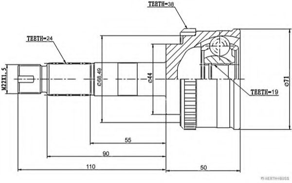 HERTH+BUSS JAKOPARTS J2826104