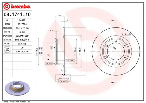 BREMBO 08.1741.10