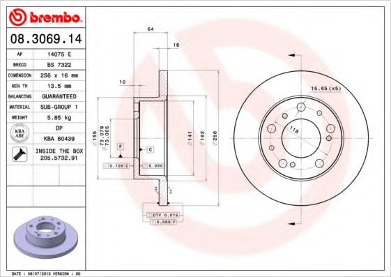 BREMBO 08.2958.20