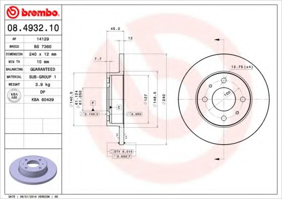 BREMBO 08.4932.10