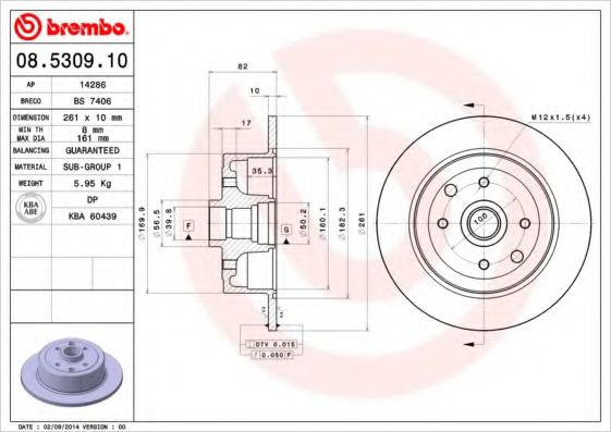 BREMBO 08.5309.10