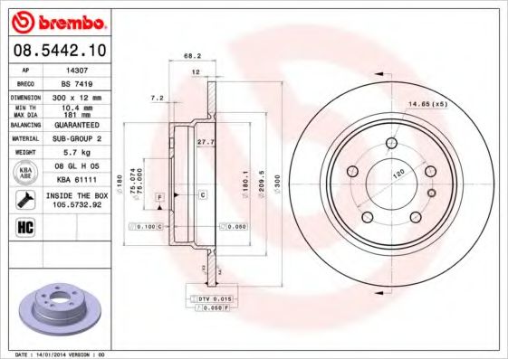 BREMBO 08.5442.10