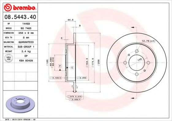 BREMBO 08.5443.40