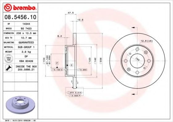 BREMBO 08.5456.10