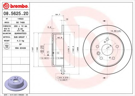 BREMBO 08.5625.20