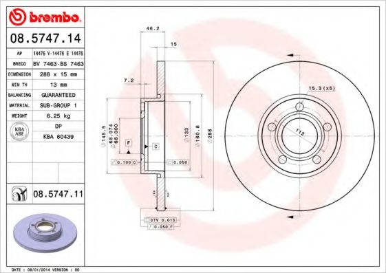 BREMBO 08.5747.11