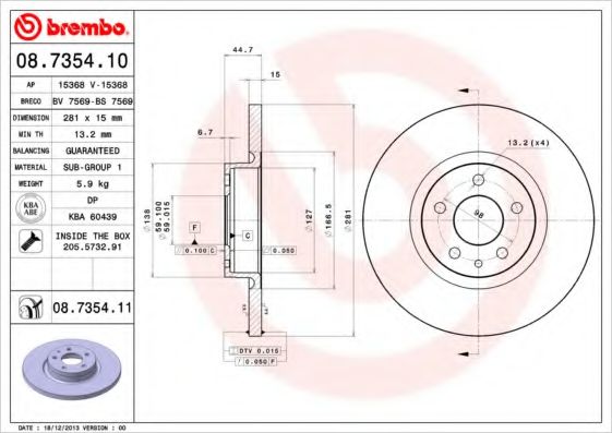 BREMBO 08.7354.11