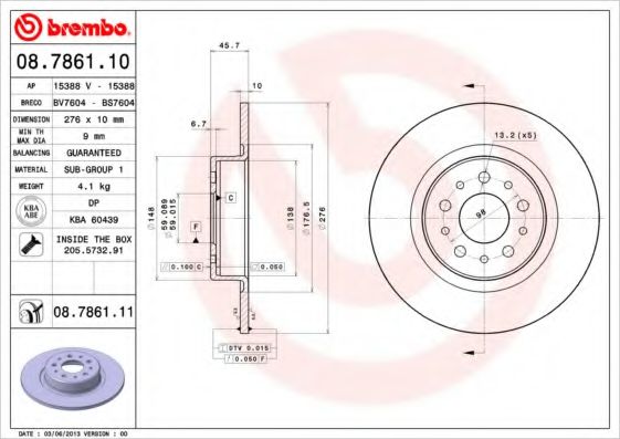 BREMBO 08.7861.10