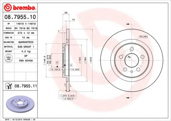 BREMBO 08.7955.10