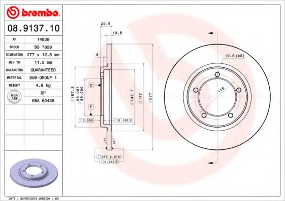 BREMBO 08.9137.10