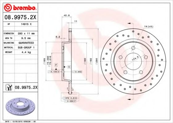 BREMBO 08.9975.2X