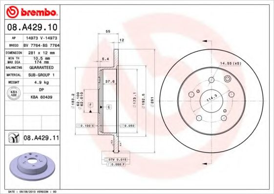 BREMBO 08.A429.11