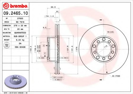 BREMBO 09.2465.10