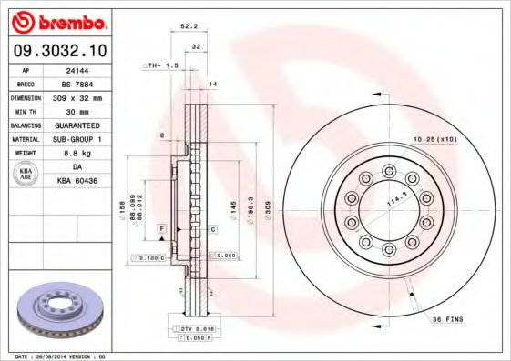 BREMBO 09.3032.10