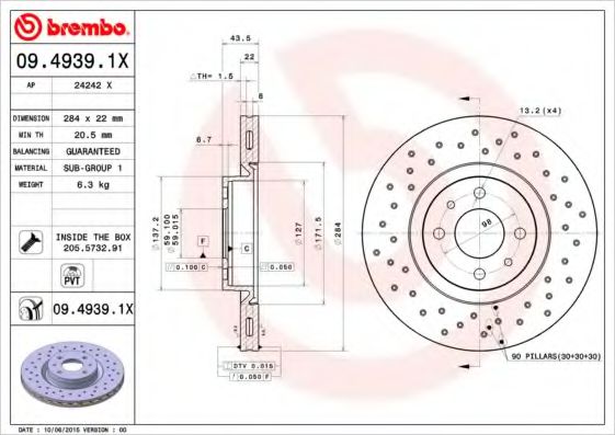 BREMBO 09.4939.1X