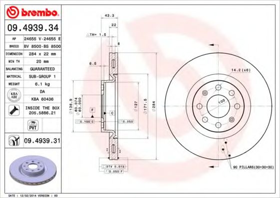 BREMBO 09.4939.31