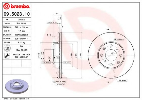 BREMBO 09.5023.10