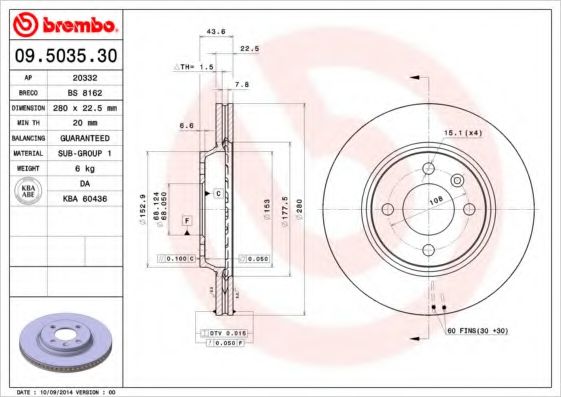 BREMBO 09.5035.30