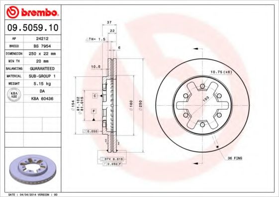 BREMBO 09.5059.10