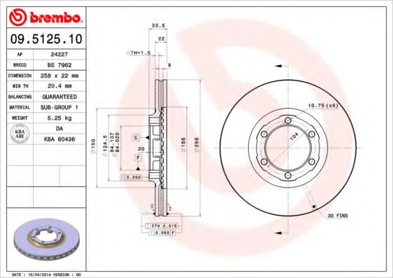 BREMBO 09.5125.10