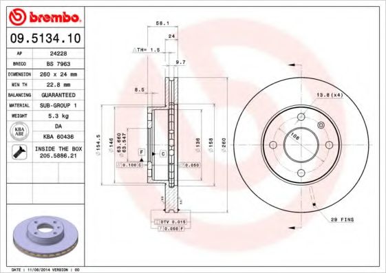 BREMBO 09.5134.10