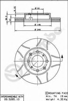 BREMBO 09.5285.75