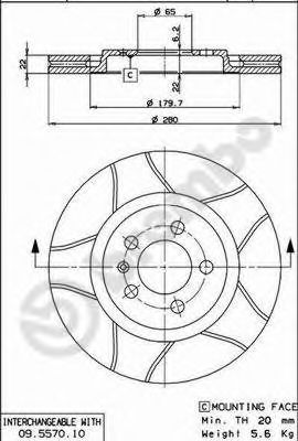 BREMBO 09.5570.75