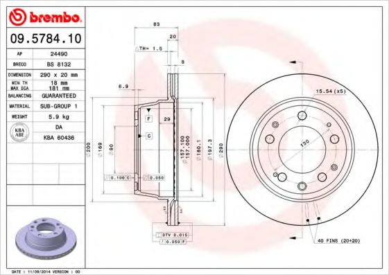 BREMBO 09.5784.10