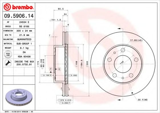 BREMBO 09.5906.14