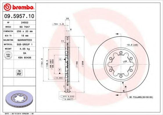 BREMBO 09.5957.10