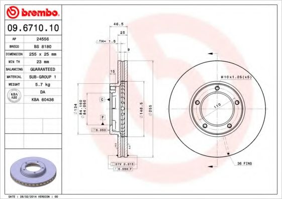 BREMBO 09.6710.10