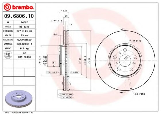 BREMBO 09.6806.10