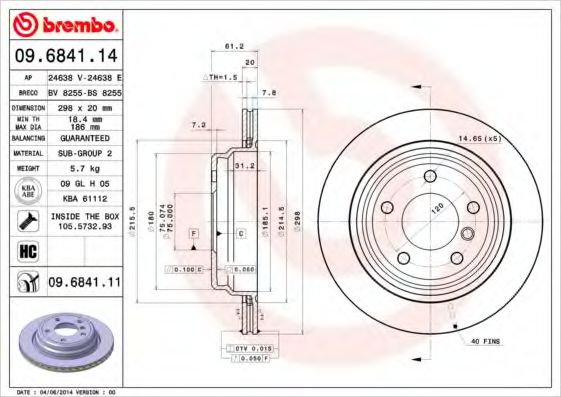 BREMBO 09.6841.11