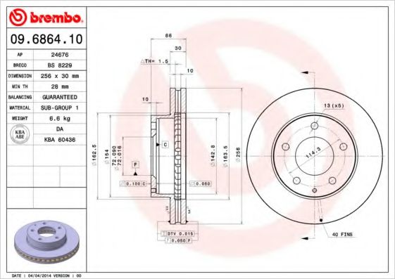 BREMBO 09.6864.10