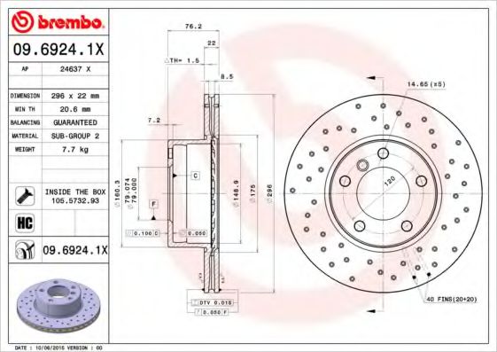 BREMBO 09.6924.1X