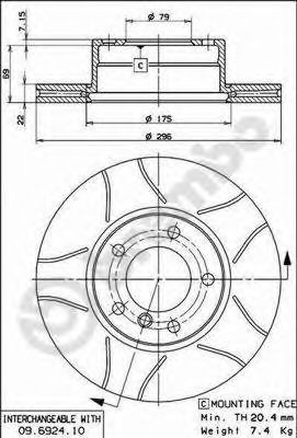 BREMBO 09.6924.75