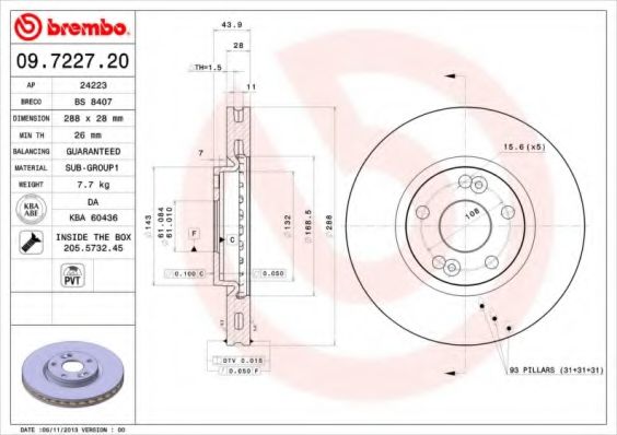 BREMBO 09.7227.20