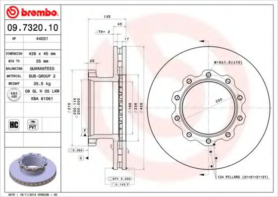 BREMBO 09.7320.10