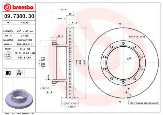 BREMBO 09.7380.30