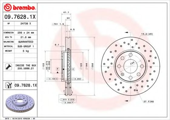 BREMBO 09.7628.1X