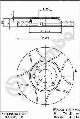 BREMBO 09.7628.75