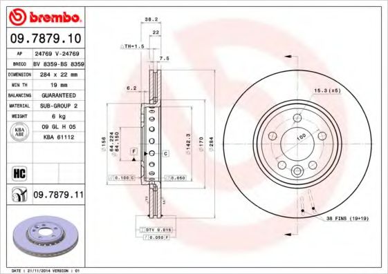 BREMBO 09.7879.11