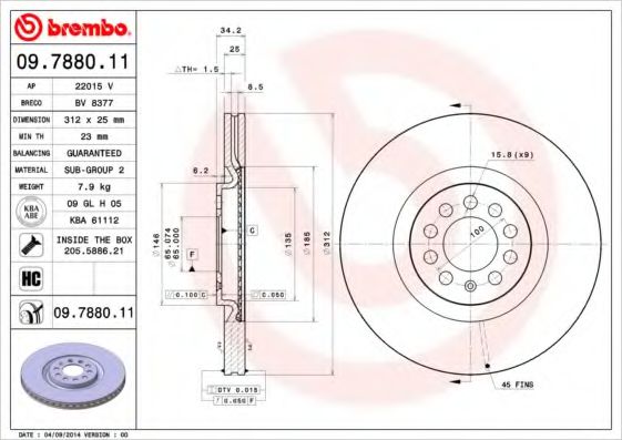 BREMBO 09.7880.11