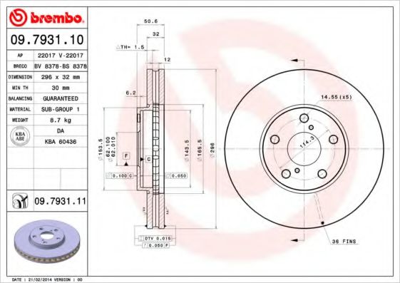 BREMBO 09.7931.10