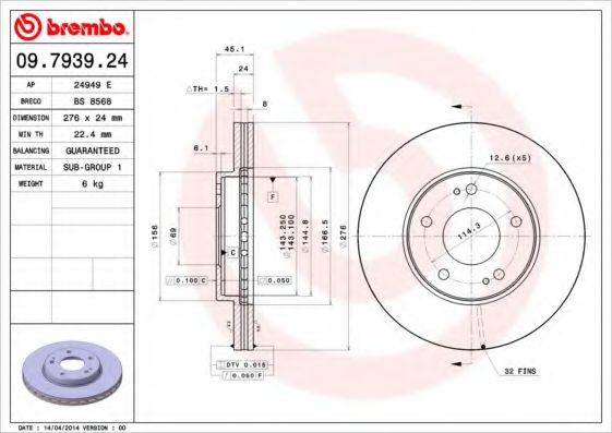 BREMBO 09.7939.24