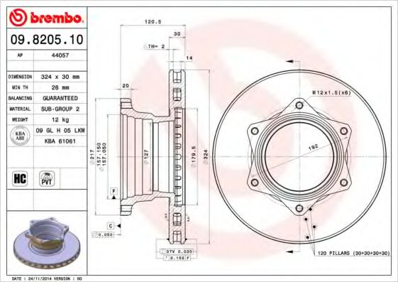 BREMBO 09.8205.10