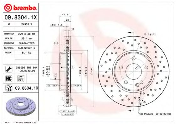 BREMBO 09.8304.1X