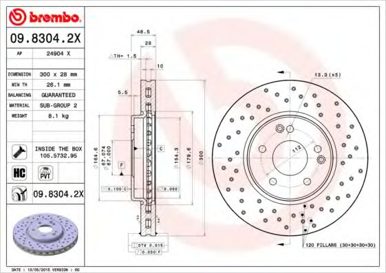 BREMBO 09.8304.2X