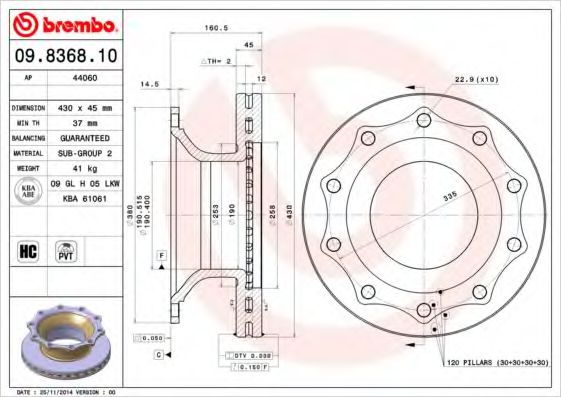 BREMBO 09.8368.10